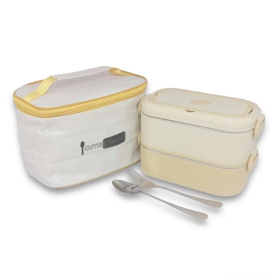 

Stainless Steel Bento Box for Adults Leakproof Microwave Safe Lunch Box for Work, Meal Prep and On the Go with Utensils amp Insu