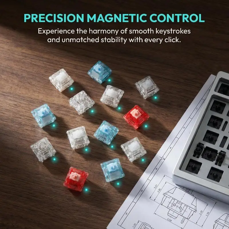 Ultra Switch Linear for  Mechanical Keyboard 5PCS Ice  Switches Smooth Key Press Long Lifespan for PC Gamers