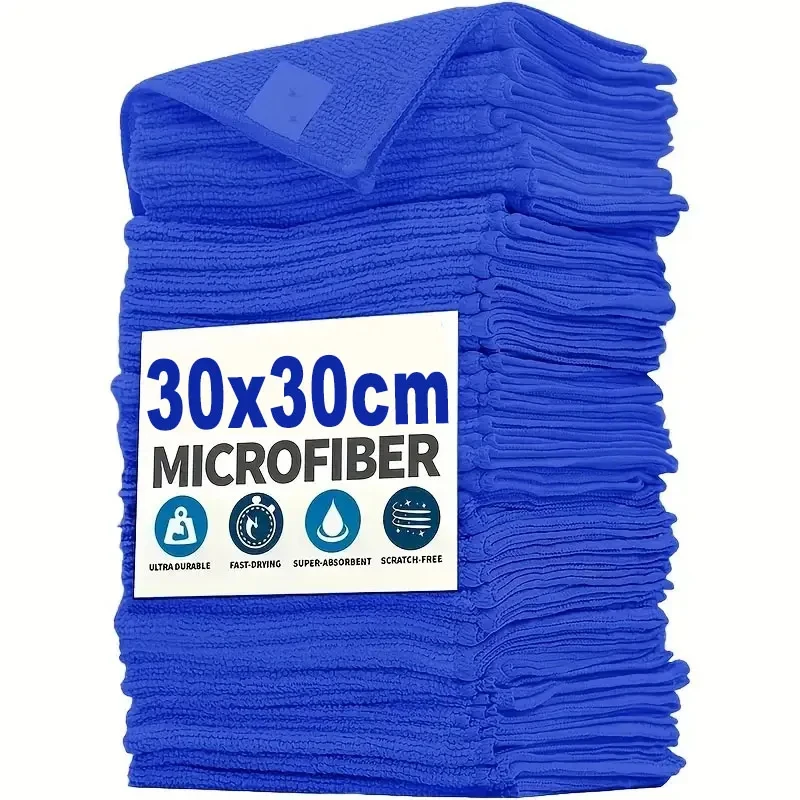

50Pcs Microfiber Towels Car Wash Drying Cloth Towel Household Cleaning Cloths Auto Detailing Polishing Cloth Home Clean Tools