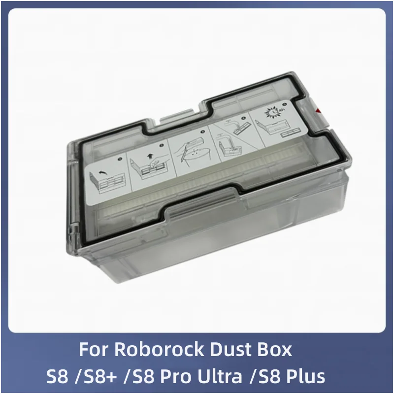 For Ultron S Plus Roborock S8+/ S8 Pro G20 Ultra Robot Vacuum Cleaner Spare Accessories Parts Dust Box Dirt Collection