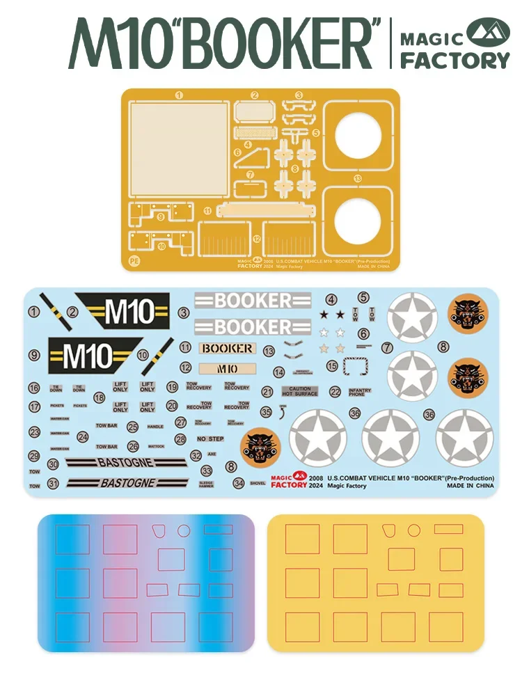 Magic Factory, Assembled Model Kit MF-2008 US Army New Tank M10 Booker 1/35