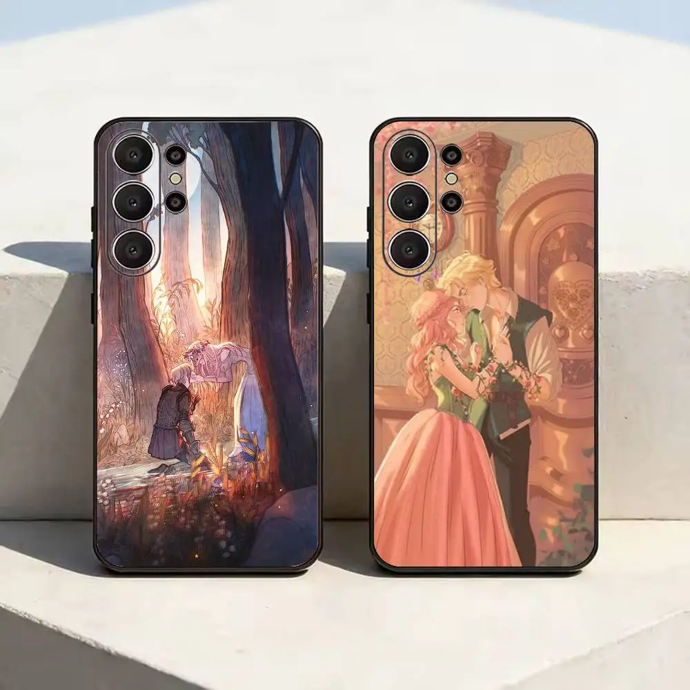 Once Upon a B-Broken Heart-t Phone Case For Samsung S26,S24,S21,S22,Plus S23,S30,Ultra,S20,Fe,Black Soft Silicone