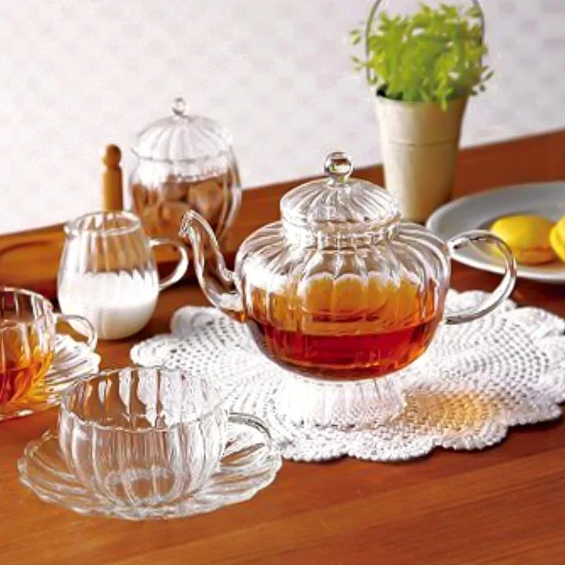 Heat Resistant Pot Tea Set Gift Glass pot with Stovetop Safe Coffee Chinese Accessories pot