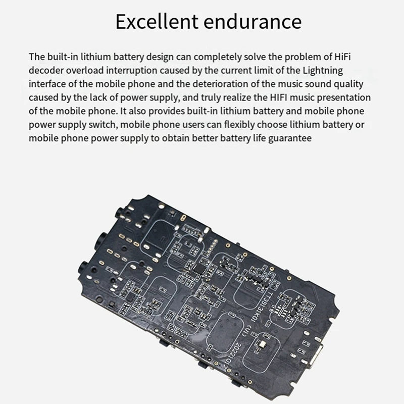 Dual CS43131 Chip Audio Module Hifi Audio Quality Digital Audio Decoding Module 4.4+3.5+2.5Usbc Digital Audio Module Durable