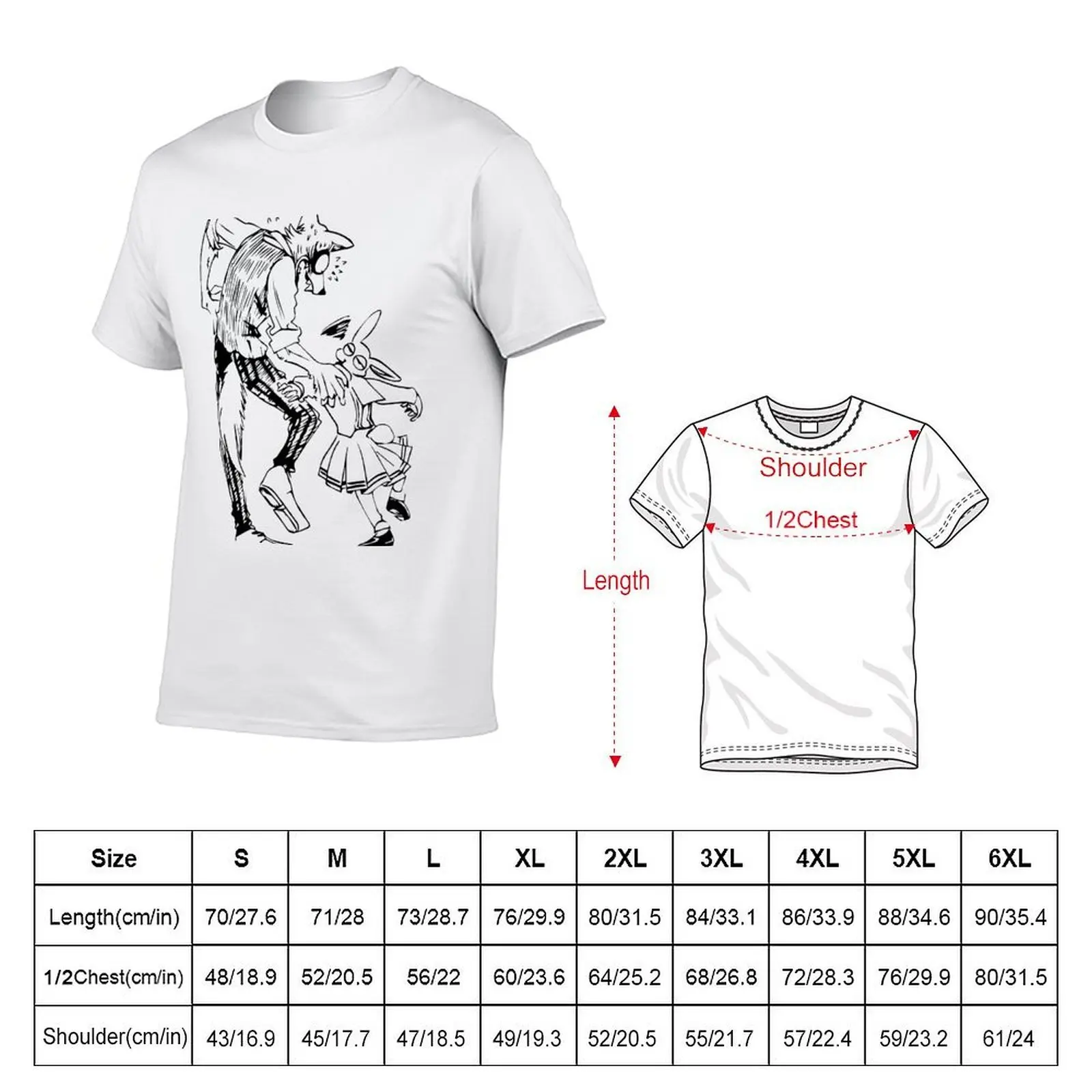 Beastars legoshi and haru T-Shirt custom t shirt graphic t shirt vintage t shirt for men