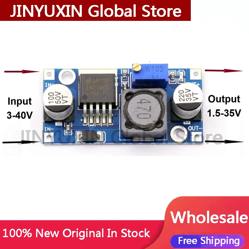 5Pcs LM2596s DC-DC Step-Down โมดูล3A โมดูลปรับ LM2596แรงดันไฟฟ้า Regulator 24V 12V 5V 3V ขายส่ง