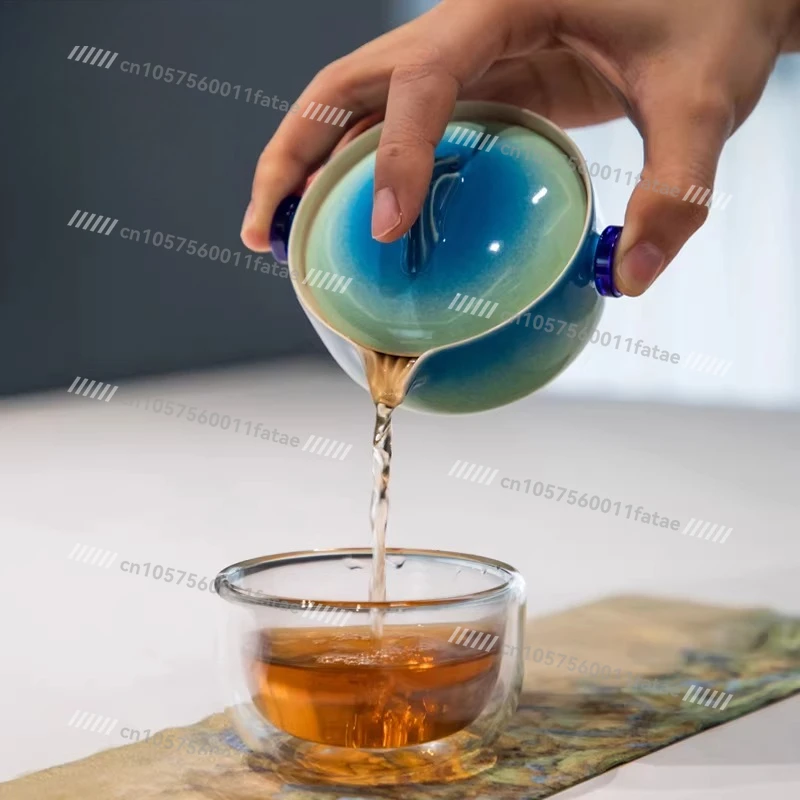 Thousands of Miles of Country, Accompanying Tea Set 2-piece Set, Travel Tea Set