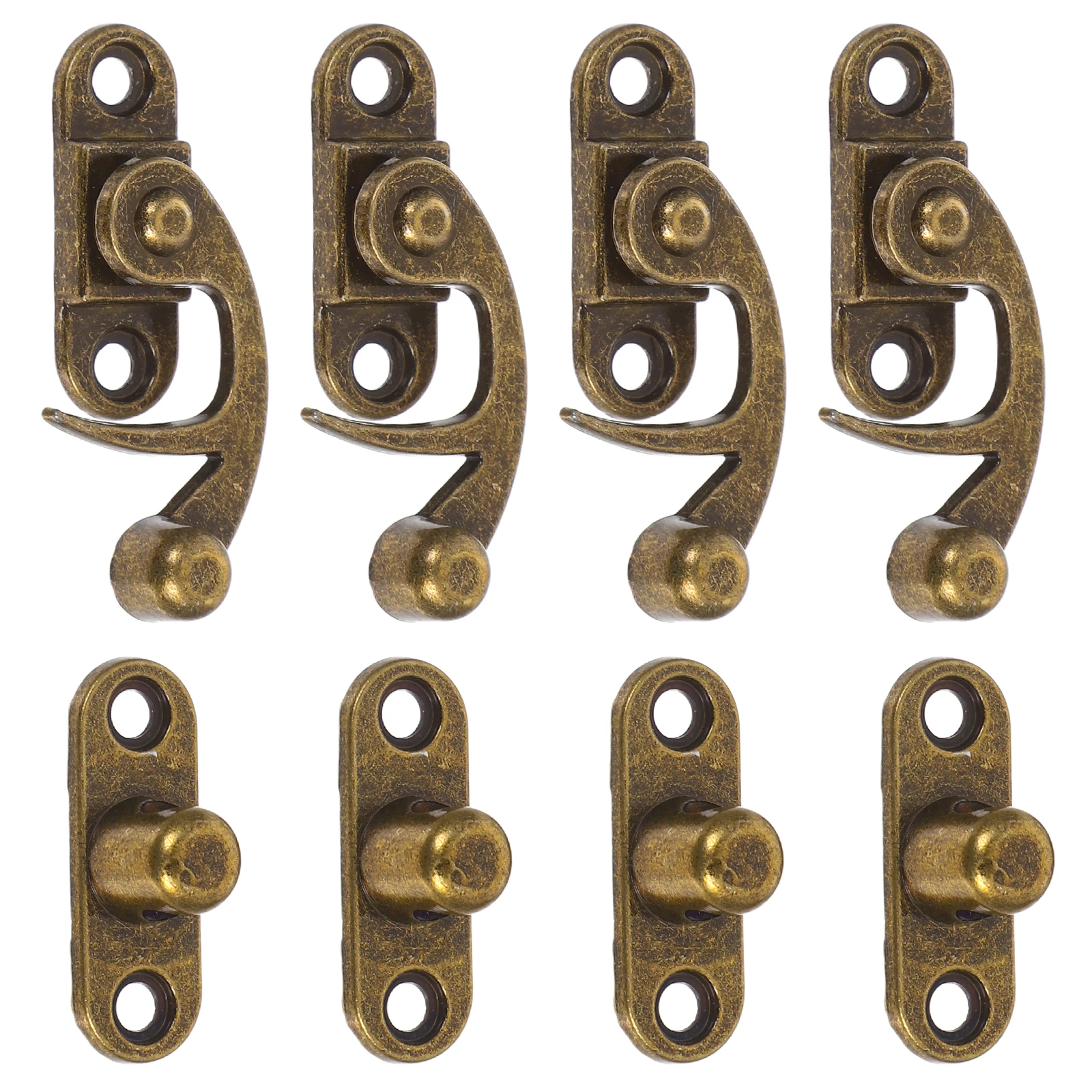 

8pcs Vintage Clasp Latch Zinc Alloy Horn Lock For Jewelry Gift Boxes Retro Box Hasp Closure Storage Case Hardware