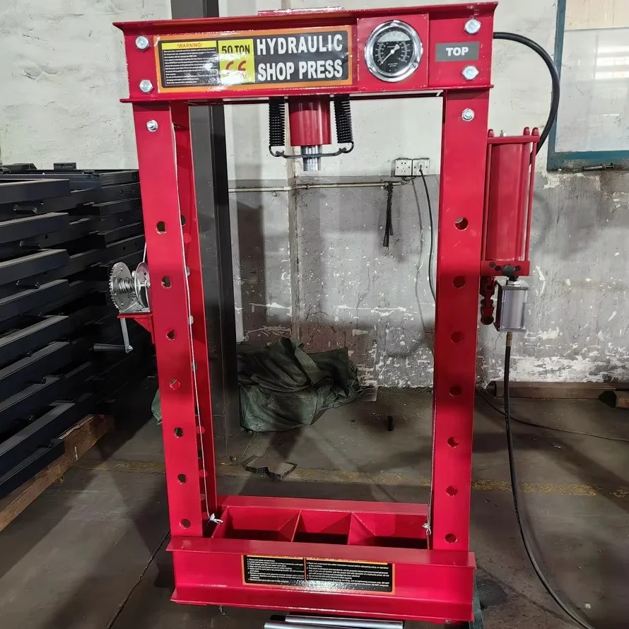 

Manual Hydraulic Press 50T Hydraulic Press Air Type CE Approval Hydraulic/ Air Type Shop Press Machine Metal Sheet Bending