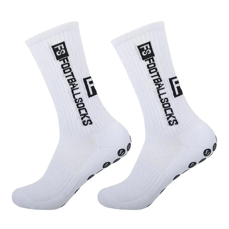 Dropshipping Sports Football Socks, Sole Glue Anti-slip Socks For Men, Thickened Cushioning Football Mid-calf Socks For Men