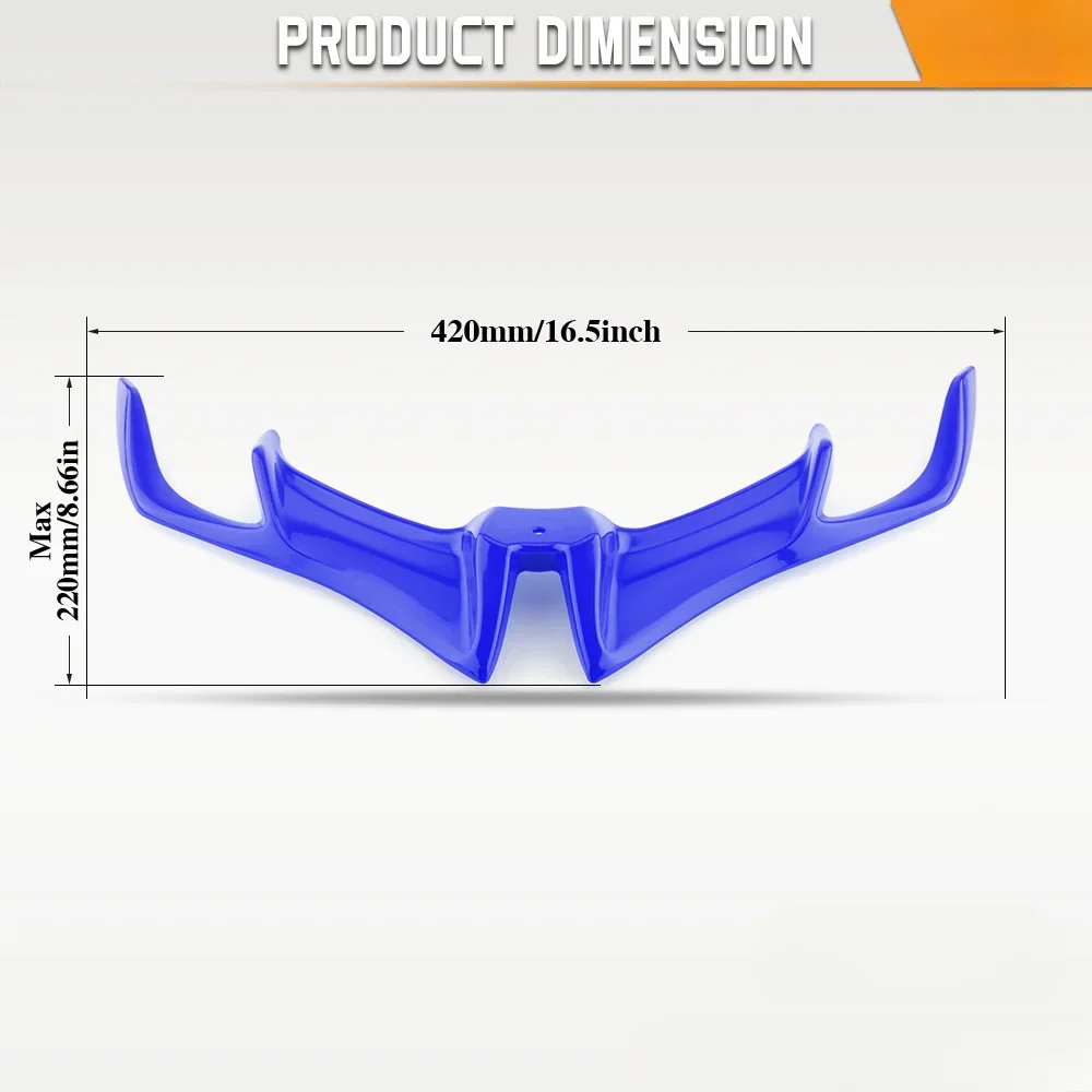 The Motorcycle Modified Front Fixed Wing, Fairing, Spoiler, Air Intake Wing Lower Cover Protective Cover Is Suitable for Yamaha