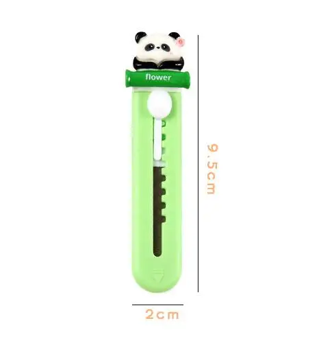 Cute Panda Paper Cutter, Utility Knife, Scissors, Cutting Paper Razor Blade, Escritório e Material Escolar, Creative, 40 Pcs por lote
