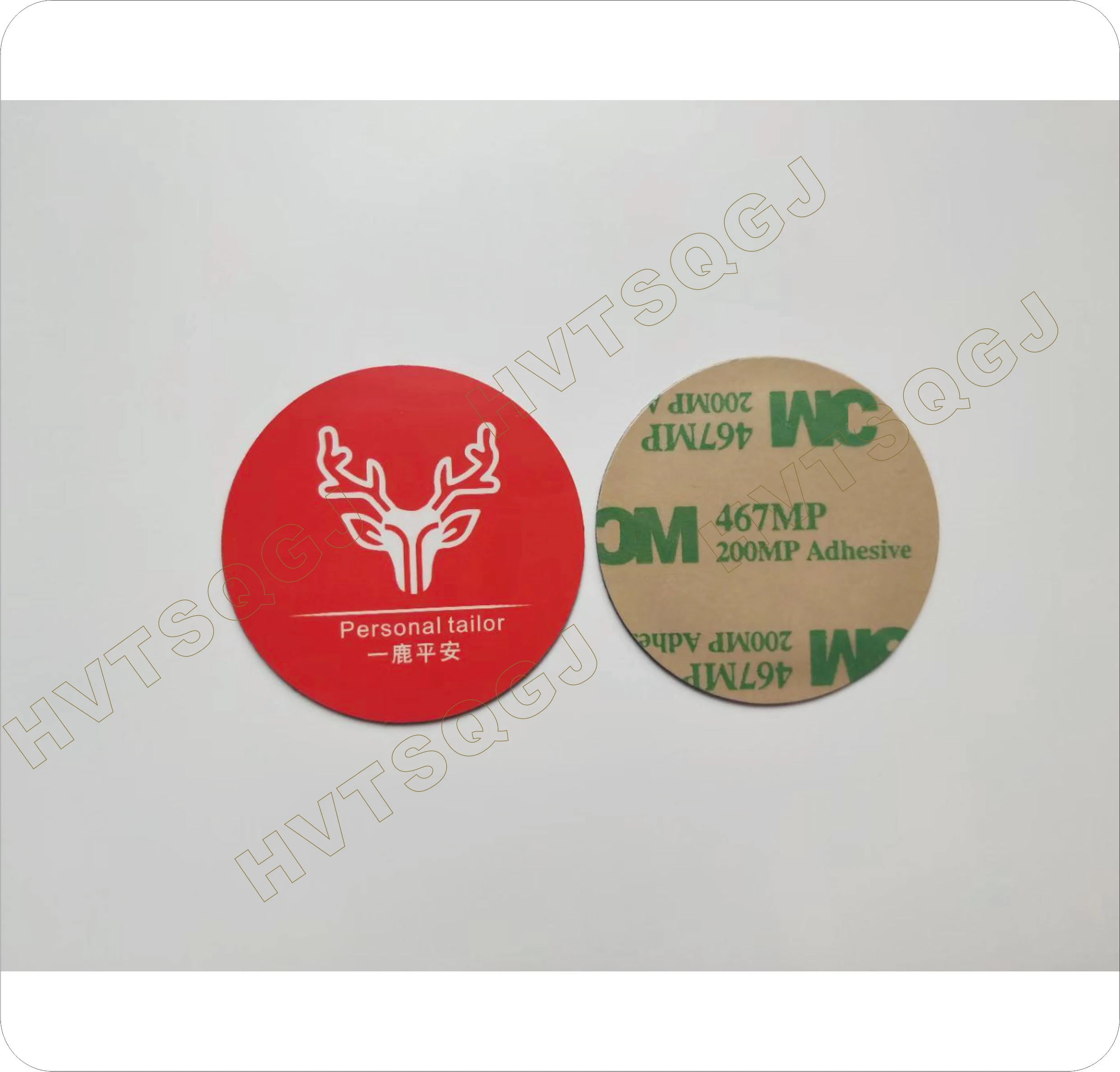 RFID 스마트 스마트 코인 카드 스티커 ID 카드(접착제 포함), TK4100/EM4100 칩 125 KHZ, 25mm/30mm/35mm, 500개