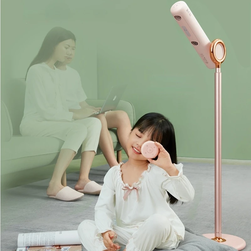 Pinshile Vertical Hair Dryer Negative Ion Hair Care Lazy Children Standing Floor Remote Control Hair Dryer Home Artifact Hair