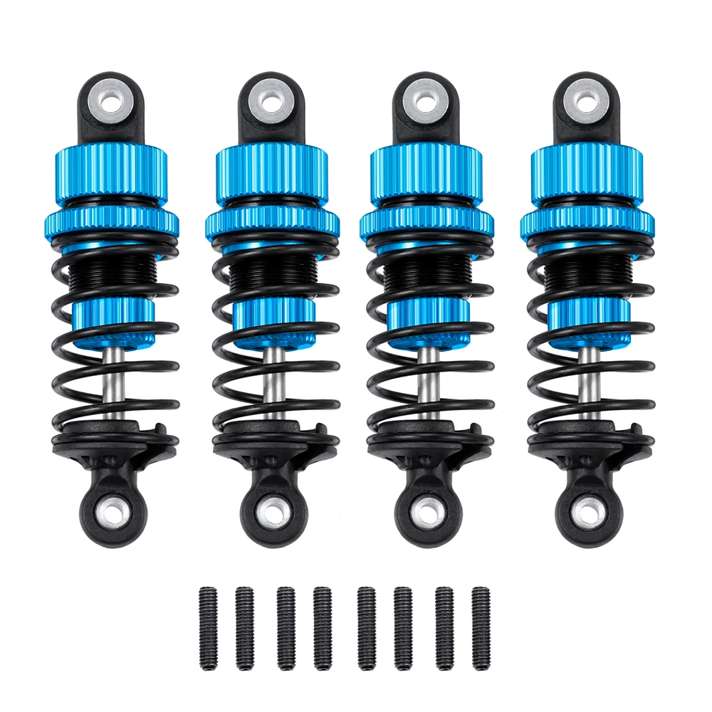 AXSPEED 4Pcs Aluminium Alloy Oil Shock Absorbers Damper Set for Tamiya TT02 1/10 RC Drift Car Upgrade Parts