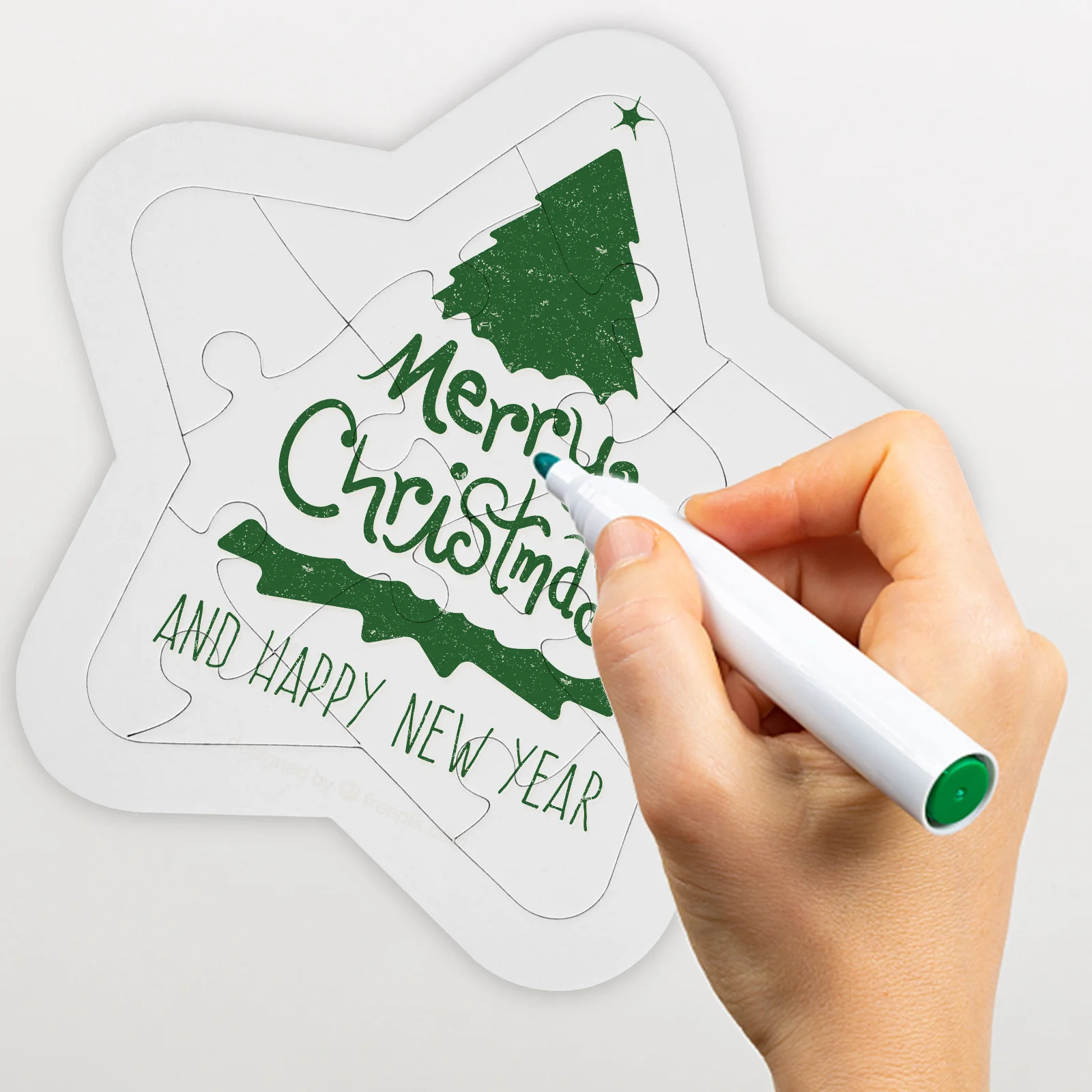 

4 set Blank Puzzles Diy Craft Kits For Kids Star Heart Shapes Thick Paper Educational Puzzle Games White Puzzles To Draw On