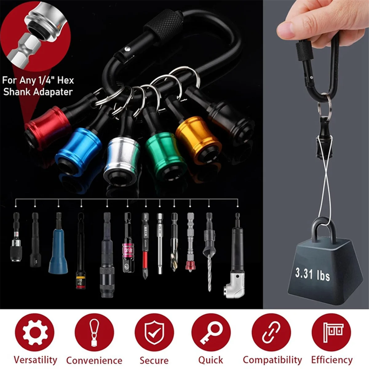 ELBA_14pc Power Nuts Driver Drill Bit Tools Set Metric Socket Wrench Screw