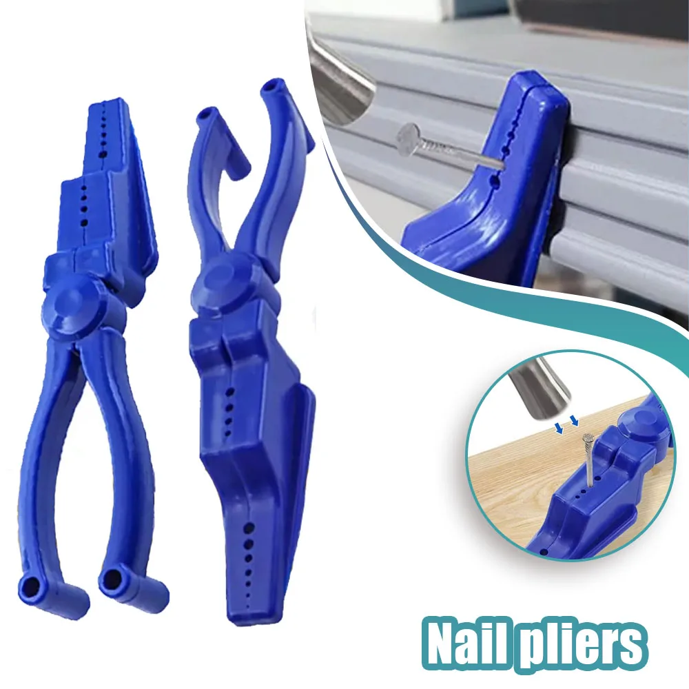 Nail Tool Safety Pliers Portable Safety Finger Protector, Nail Holder for Hammering, Easy to Position, Keep Your Fingers Safe