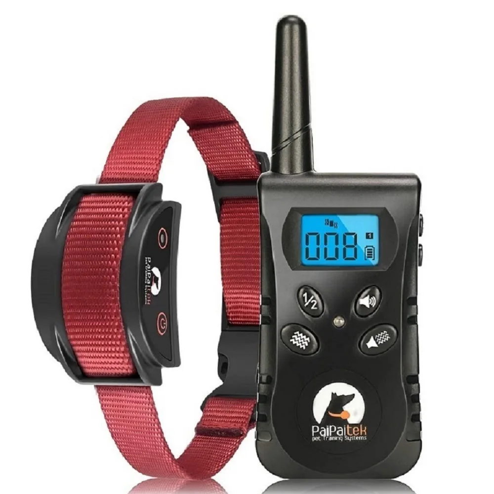 550 yd Remote Dog Training Collar for Deaf Puppy Dogs,Dog Vibration Collar,Humane Waterproof Rechargeable No Shock Dog Collar