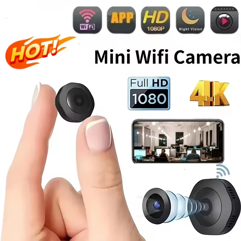 New 4K HD Mini Wireless Camera Cam Invisible Night Version Camcorder Wifi Remote Monitor Video Voice Recorder Cameras