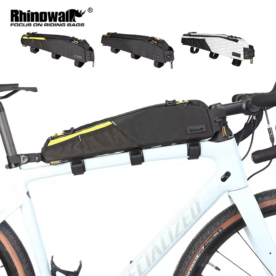 

Сумка Rhinowalk Bike с большой верхней трубкой, удлиненная водостойкая упаковка для велосипеда для MTB и шоссейного велосипеда с 18-дюймовой или большой длиной рамы