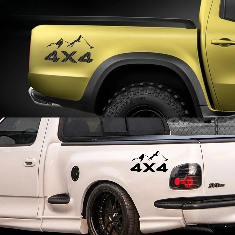 سيارة 4X4 الجبل ملصق شاحنة بيك اب الفينيل ديكور Deccal لفورد F150 تويوتا هايلكس ايسوزو Dmax دودج رام GWM شيفروليه سيلفرادو