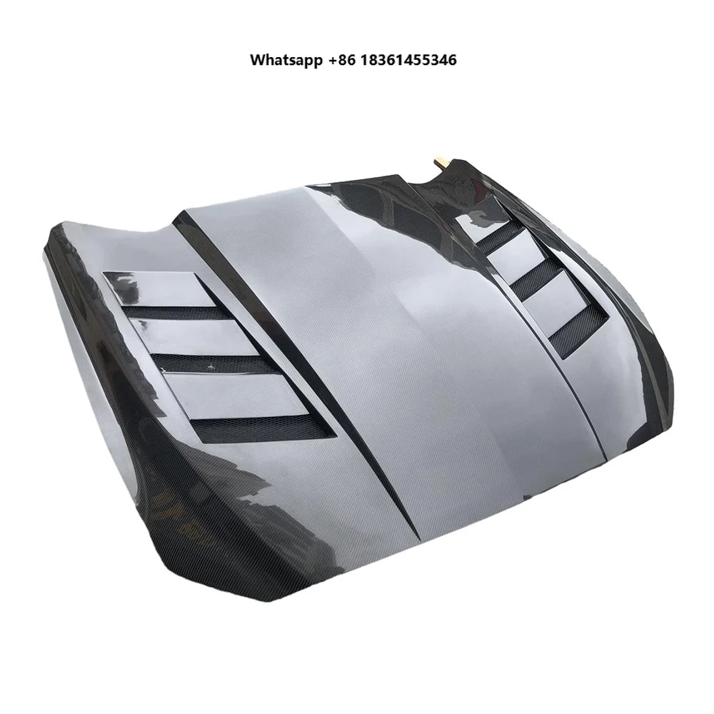 

For Mustang GT EcoBoost 2018-2022 Carbon Fiber Fibre Front Bonnet Engine Hood