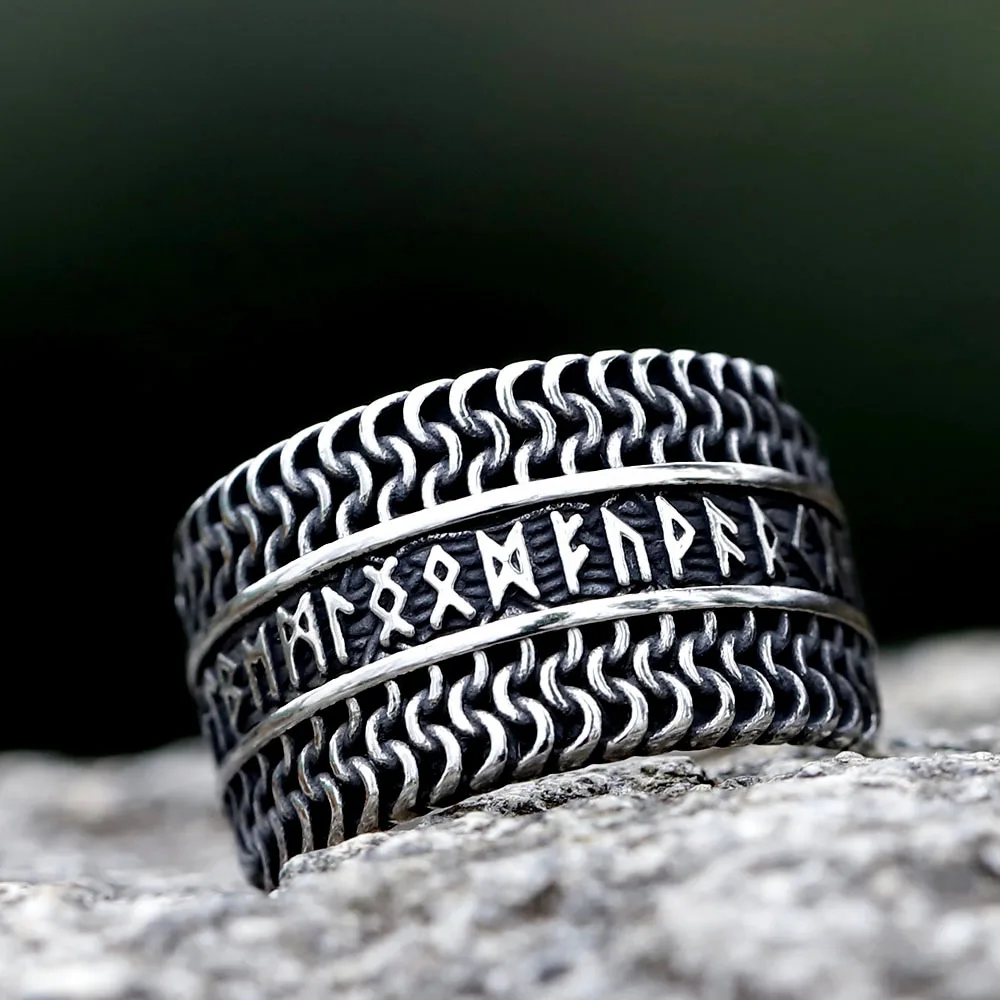 2023 Vintage Viking Rune Signet Scandinavn Rings for Men Domineering Nordic Amulet Jewelry free shipping