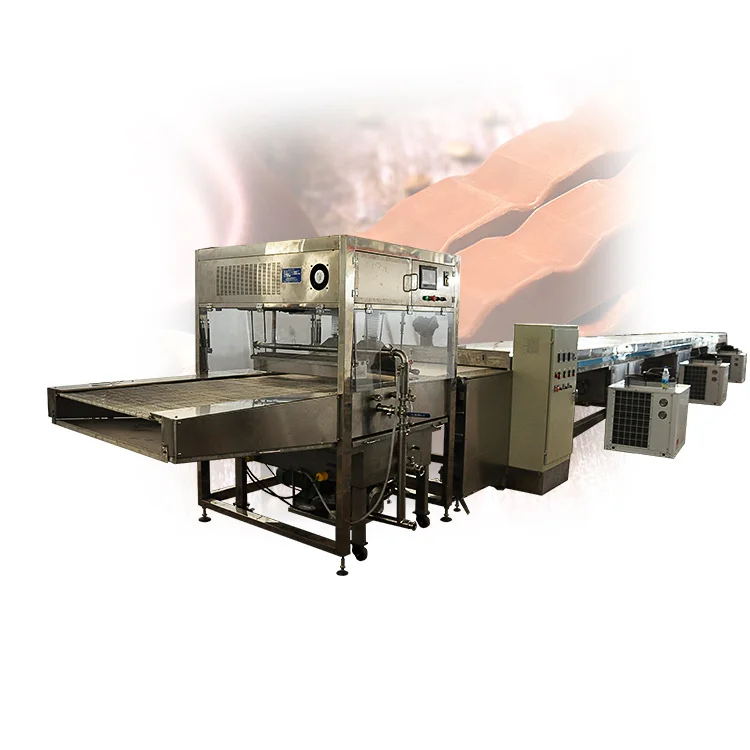 Chocolate Coating Production Line, Anti-stick Surface Equipment for Nut Cluster Snack Processing in Confectionery Factory