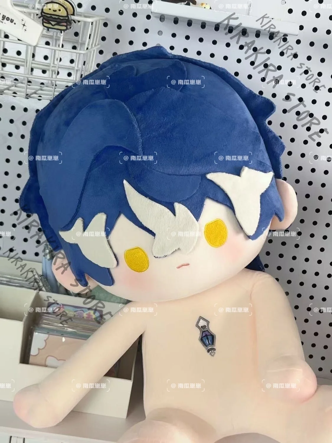 

Kyryll Chudomirovich Flins 40cm Cotton Puppet Sitting Pillow Maumet Genshin Impact Cosplay Mascot Action Figure Cushion Ornament