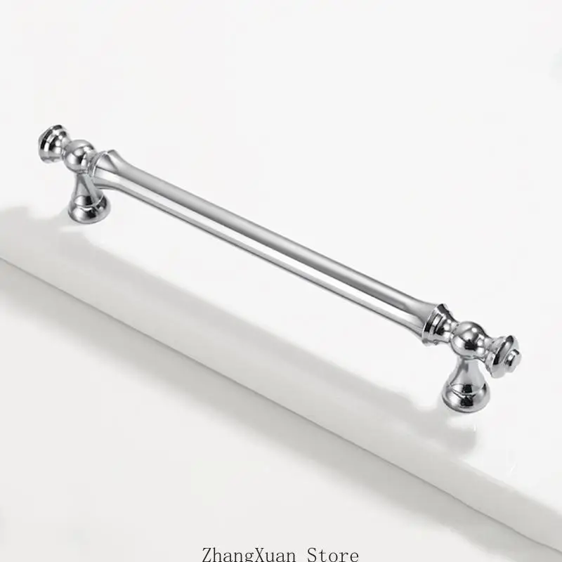 Aluminium-Metall-Schrankgriffe mit reflektierender silberfarbener Optik, 3 x – Detail 2