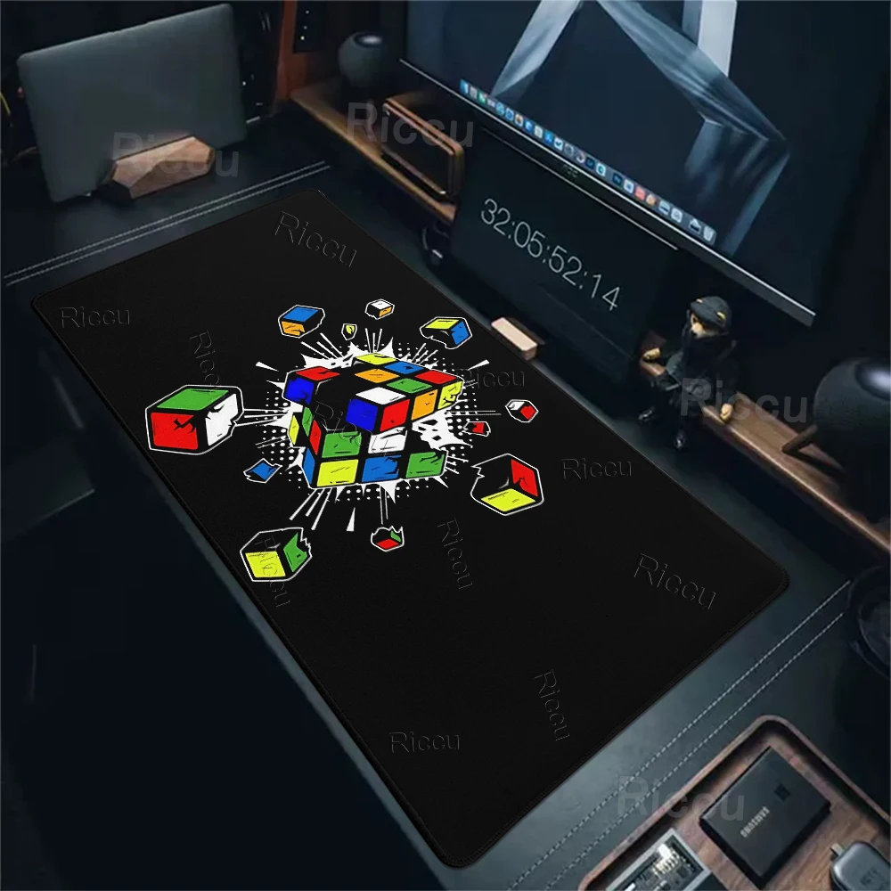 Game R-Rubik C-Cube Mouse Pad Gamer Room Decoration Mats Anti Slip Rubber Edge Locked Thickened Washable Laptop Gaming Desk Mats