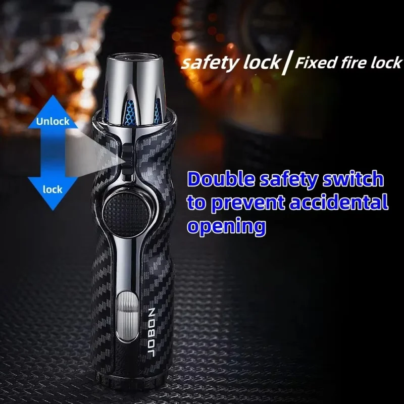 New JOBON High Temperature Direct Flame Spray Gun, Windproof Cigar Special Lighter Spray Gun Fierce Outdoor Barbecue Portable