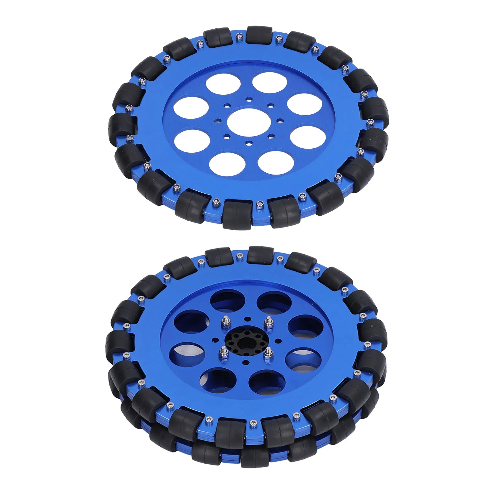 

Omni Wheel 8in Omnidirectional Aluminium Alloy Hub Component Part for Robot DIY Omni Wheel Omnidirectional Wheel Robot Wheel