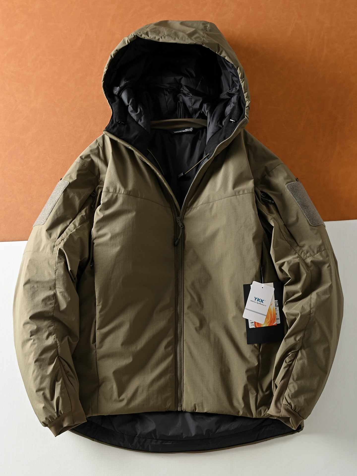 High-End P Cotton Fill Winter Men's Military Version Hooded Windproof Waterproof Tactical Cotton Jacket Fashionable Urban Style