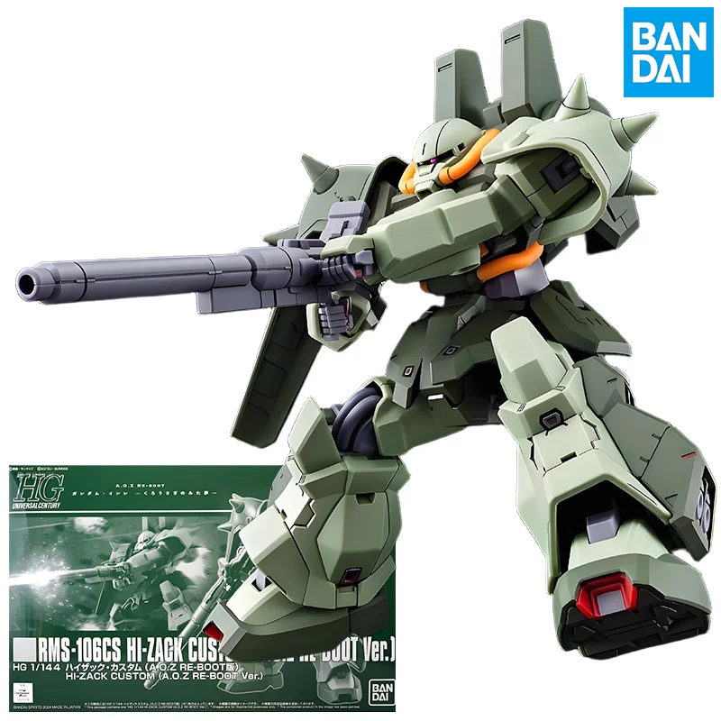 

Bandai Genuine HGUC GUNDAM RMS-106CS HI-ZACK CUSTOM [A.O.Z RE-BOOT Ver] Anime Action Figure Collectible Assembly Model Toys Gift