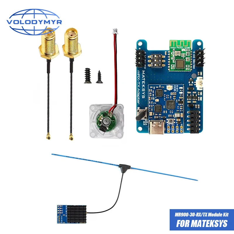 VOLODYMYR for MATEK MATEKSYS MLRS MAVLINK 900MHZ TX MODULE KIT MR900-30-TX / MLRS MAVLINK 900MHZ RECEIVER MR900-30-RX RC Drone