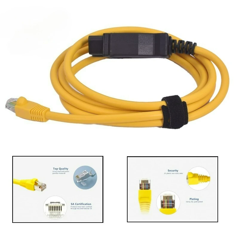 For F-Series Auto Service Tool Vehicle Diagnostic Coding Cable - Ethernet to OBD2 Interface with ICOM Connector