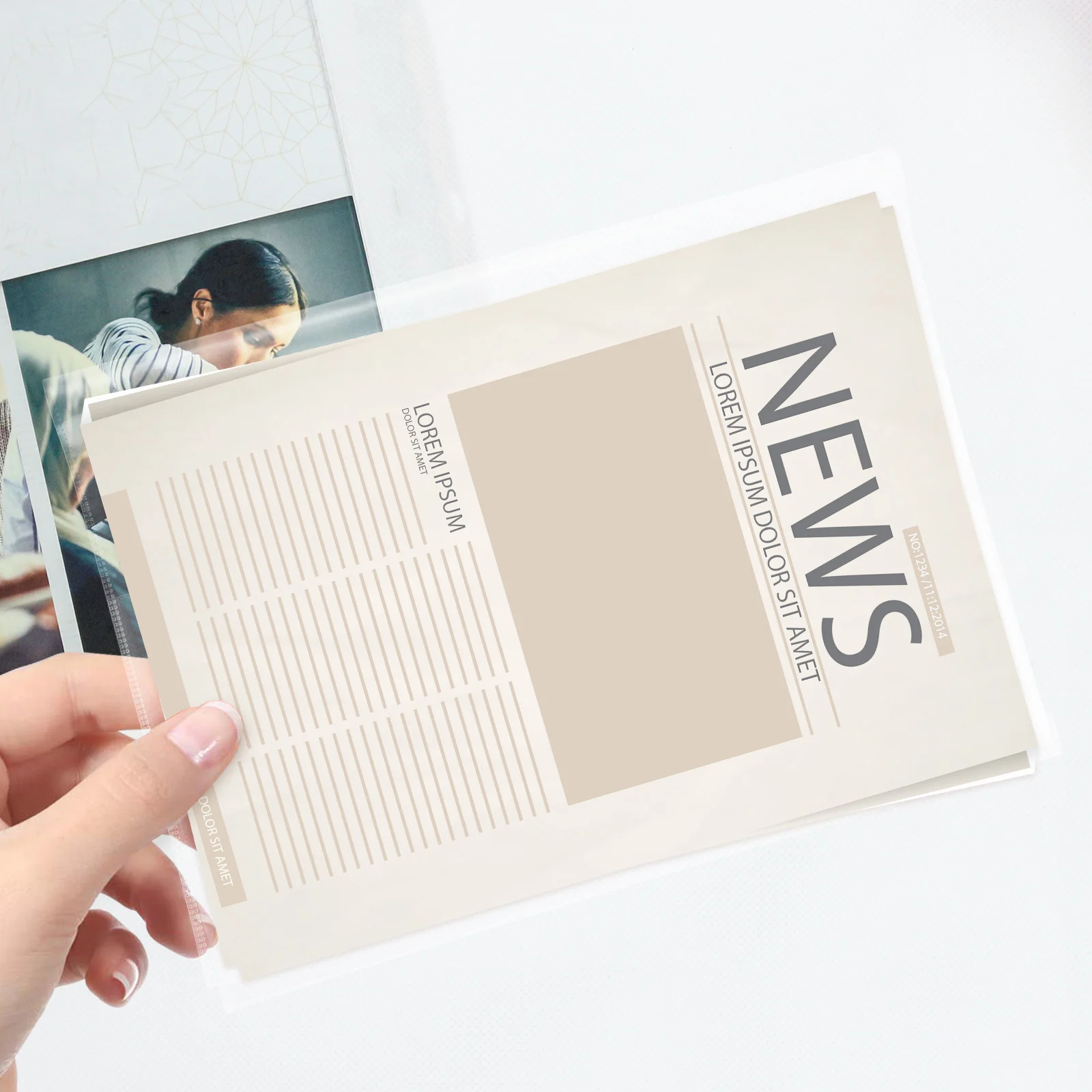 20 Pcs copertina per Notebook trasparente A5 Account The Scrapbook Protector Pp Notepad alunni