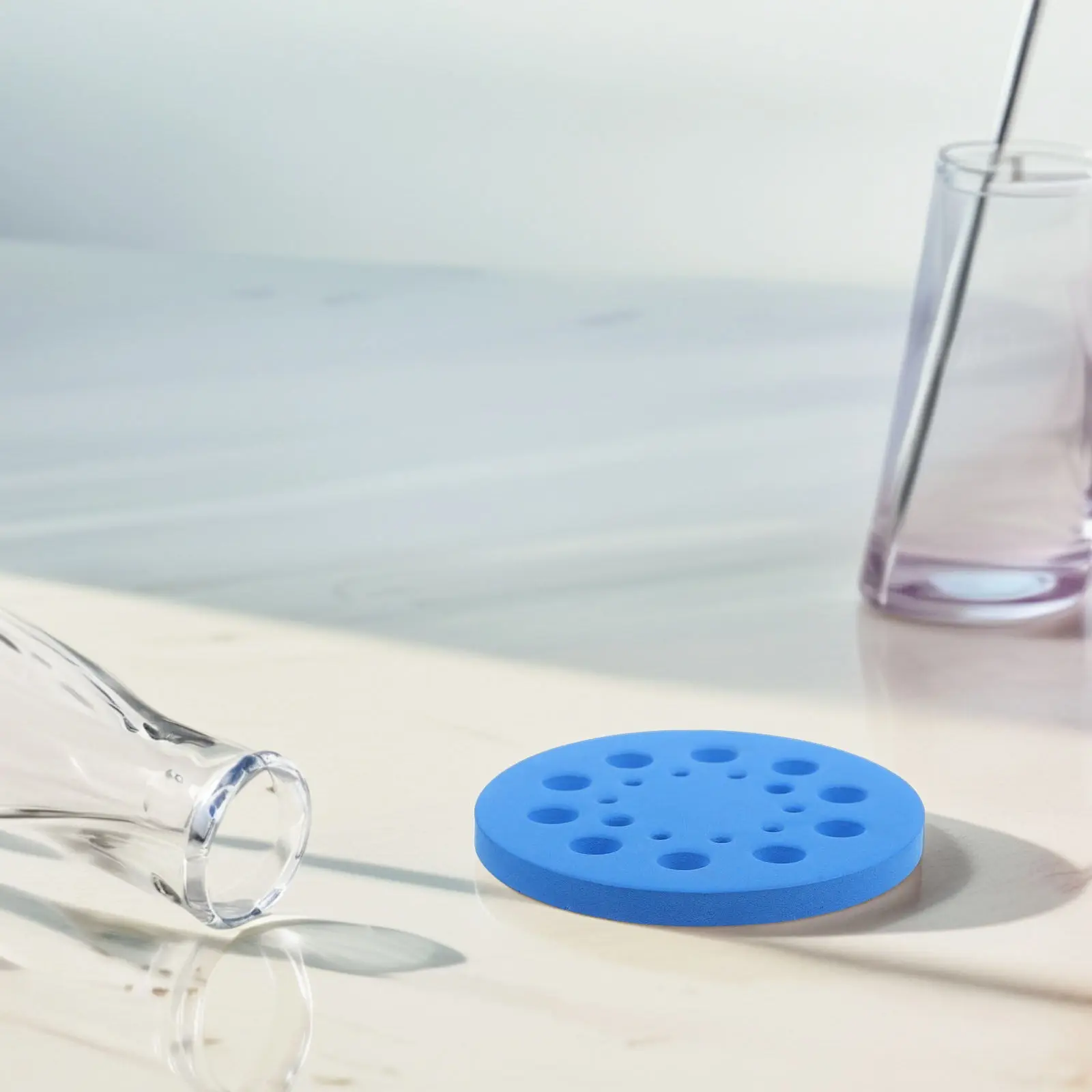 20 Positions Reusable Tube Holder Rack Round Foam Design for Centrifuge Tubes and Vials Laboratory Organization Solution view 4