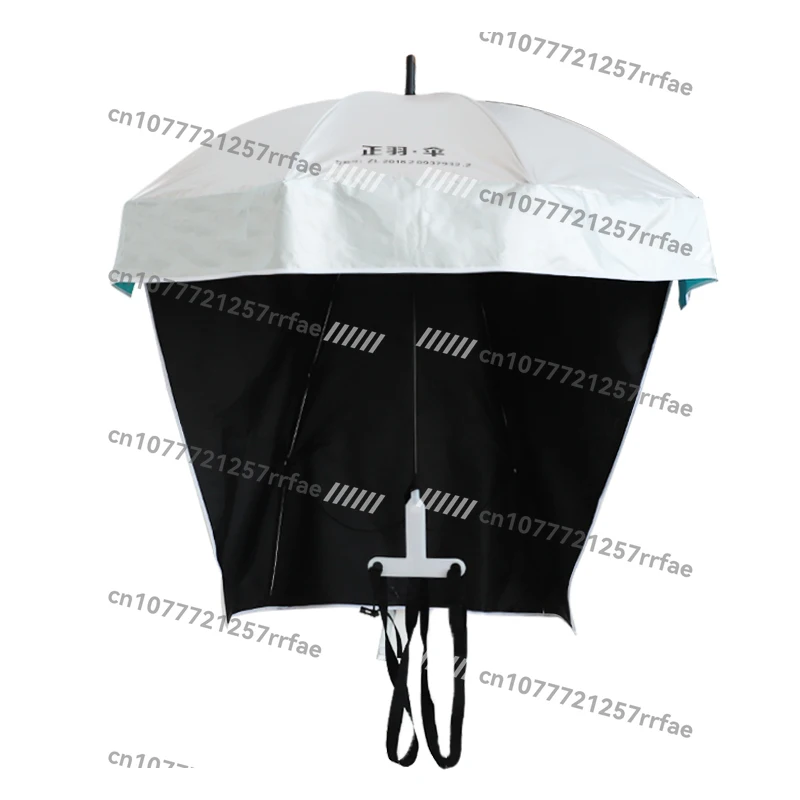 

Back-type Tea-picking Umbrella Carry Parasol Ultra-light Head Hat Umbrella Outdoor Sunscreen Double-layer Vinyl Creative