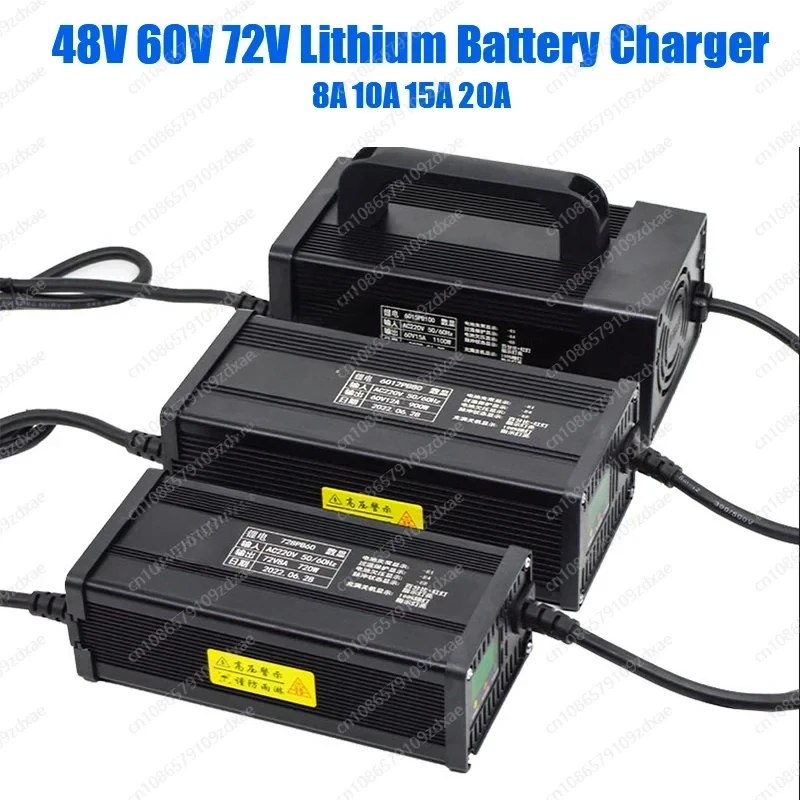 60V 48V 20A 15A charger 15A 60V 10A 8A 72V 20A 84V 20A 54.6V 15A 58.8A 67.2V 30A 71.4V Smart Charger for lithium lifepo4 battery