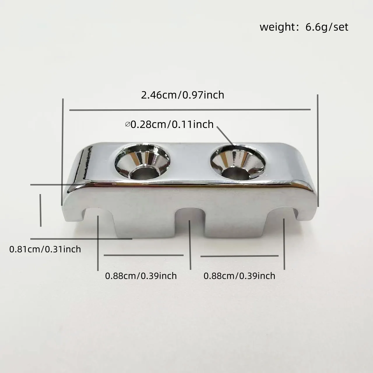 4/5-String Bass String Retainer Bar Metal String Guide Headstock Locking Block for Electric Bass Guitar Parts & Accessories