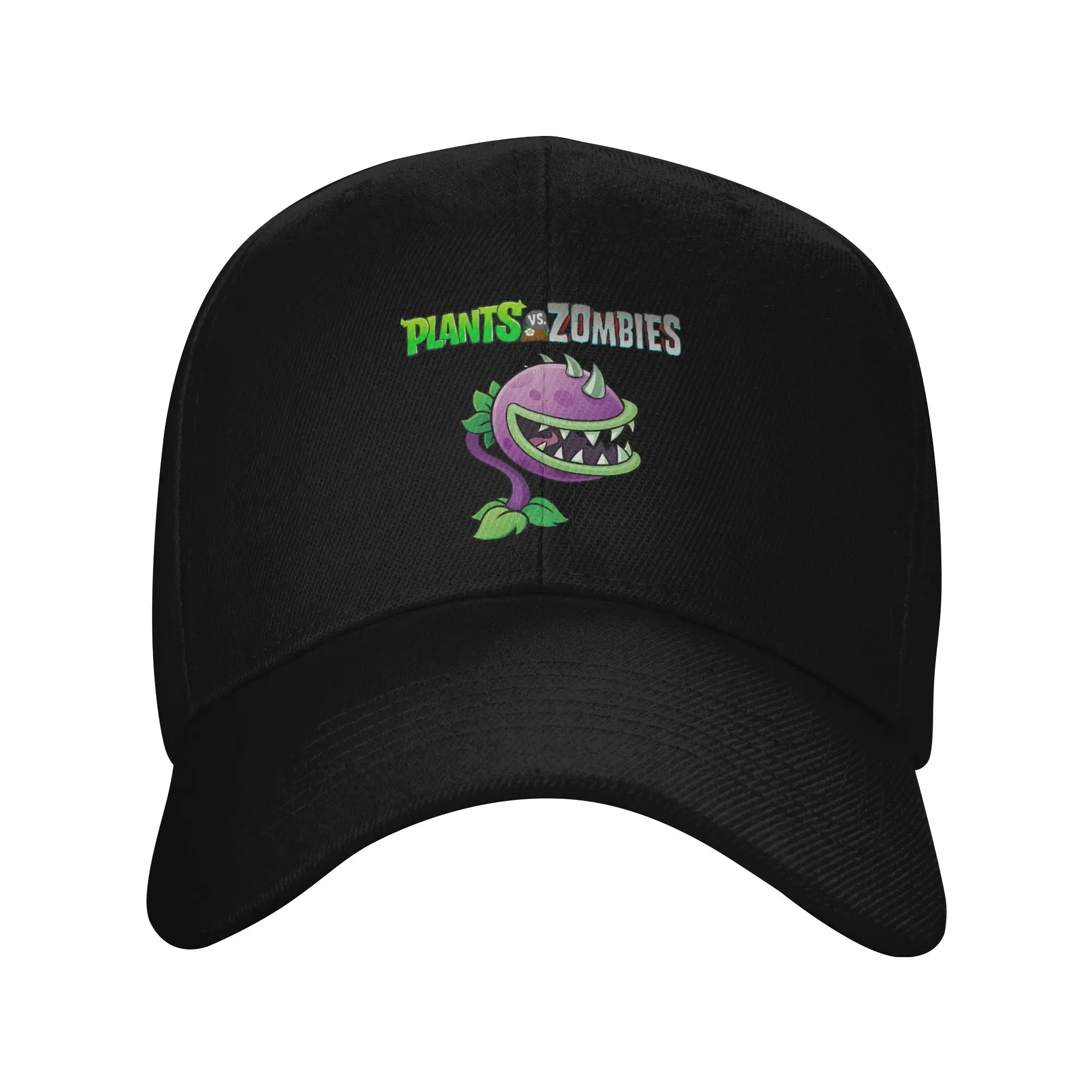 Chomper design HD Plants vs Zombies Trendy Baseball Cap Maintenance Work Adjustable Strap Trucker Cap