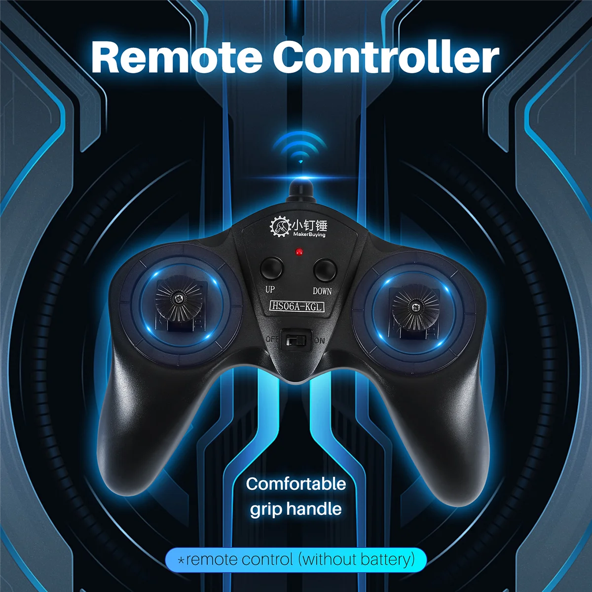 Sistema de Radio con control remoto, transmisor y receptor de potencia, 6 canales, 2,4G, para coches, barcos, control a 50M