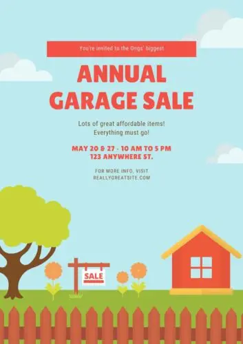 Yard Garage Sale v12 Customized Sign Weatherproof Aluminum sign