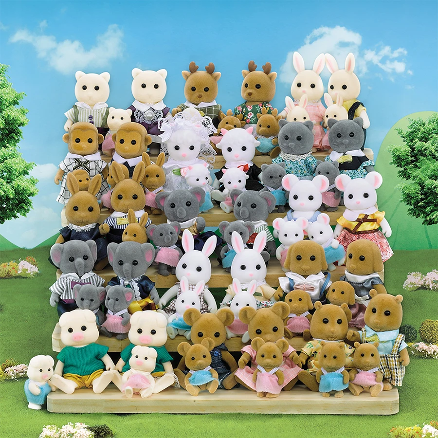 Osterhase 1:12 Simulation Wald Familie Rentier Panda Tier Puppenhaus Figuren Miniaturmöbel Küchenzubehör Geschenk