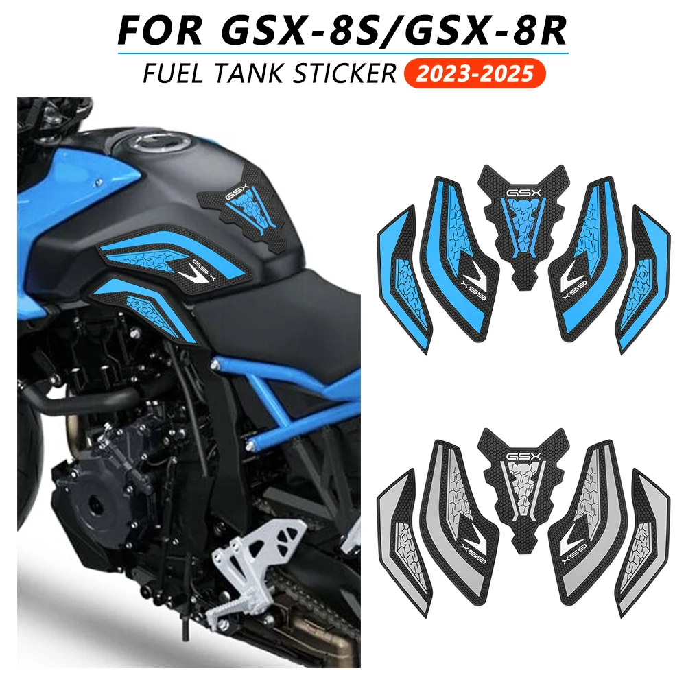 

Наклейки-накладки на бак для мотоциклов GSX-8S 2025, GSX-8R 2025, GSX-8S, GSX-8R 2024, 2023 – нескользящие, водонепроницаемые, резиновые