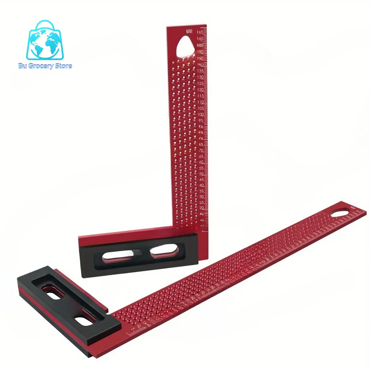 T-shaped square ruler multi angle marking DIY precision angle measuring instrument ruler tool for woodworking and construction