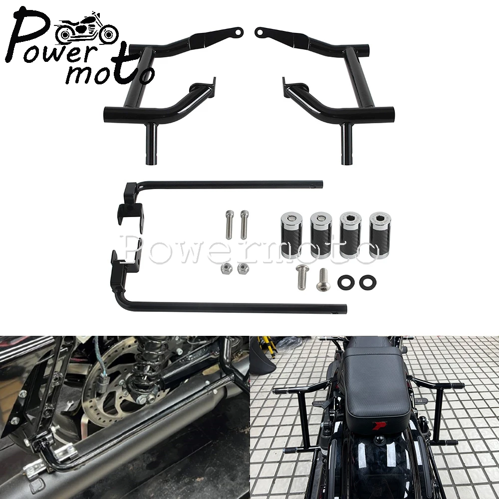 Saddle Bag Guards Protection Rear Performance Crash Bar Saddlebags Guards For Harley Road Street Electra Glide Road King 14-2025